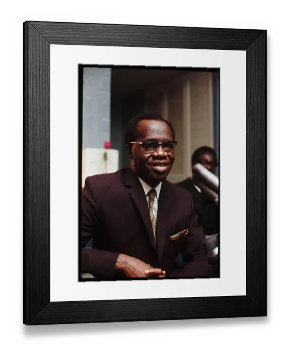 Framed Print : Prime Minister Kofi Busia Framed Print : Prime Minister Kofi Busia