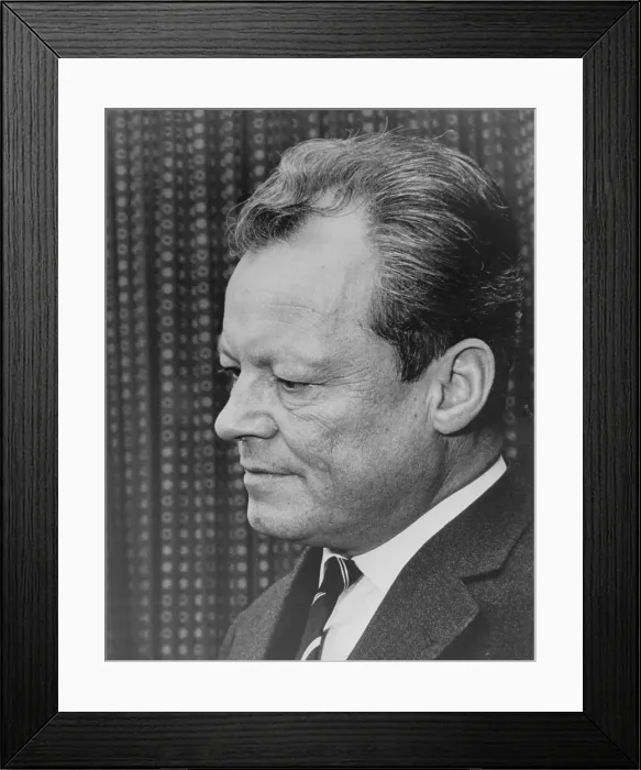 Framed Print : Portrait of Willy Brandt Framed Print : Portrait of Willy Brandt