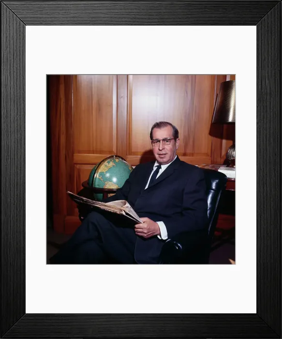 Framed Print : Judge Clement Haynsworth Sitting at His Desk Framed Print : Judge Clement Haynsworth Sitting at His Desk