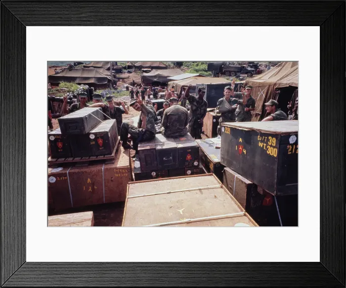 Framed Print : Vandegrift Combat Base, Vietnam War Framed Print : Vandegrift Combat Base, Vietnam War