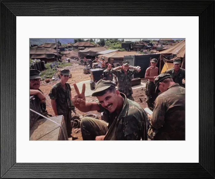 Framed Print : Vandegrift Combat Base, Vietnam War Framed Print : Vandegrift Combat Base, Vietnam War