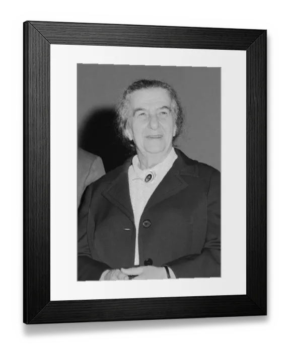 Framed Print : Israeli Prime Minister Golda Meir Framed Print : Israeli Prime Minister Golda Meir
