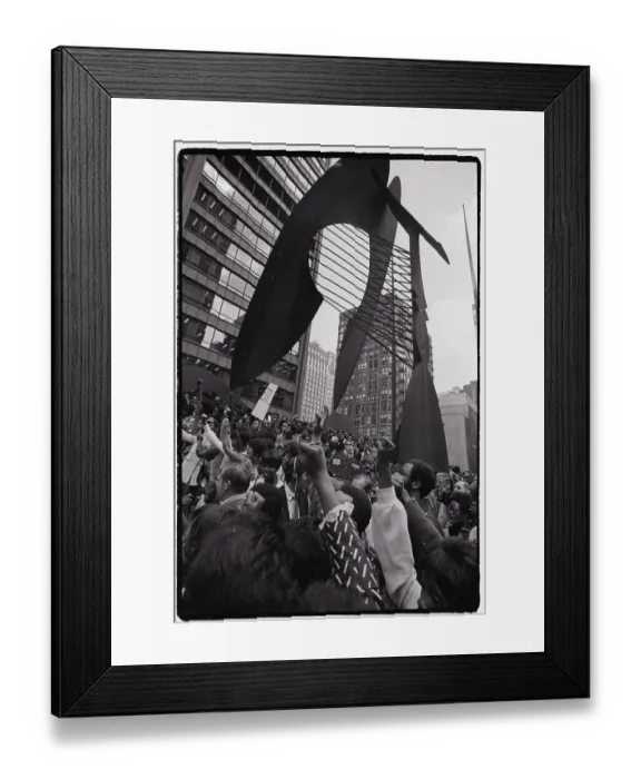 Framed Print : African Americans Demonstrating in Chicago Framed Print : African Americans Demonstrating in Chicago