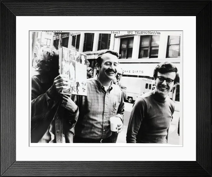 Framed Print : Three Chicago 8 Protesters Enter Court Framed Print : Three Chicago 8 Protesters Enter Court