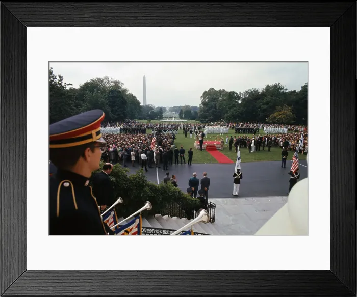 Framed Print : President Nixon Welcoming Golda Meir Framed Print : President Nixon Welcoming Golda Meir