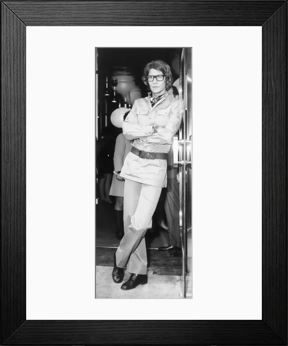 Framed Print : French Designer at London Boutique