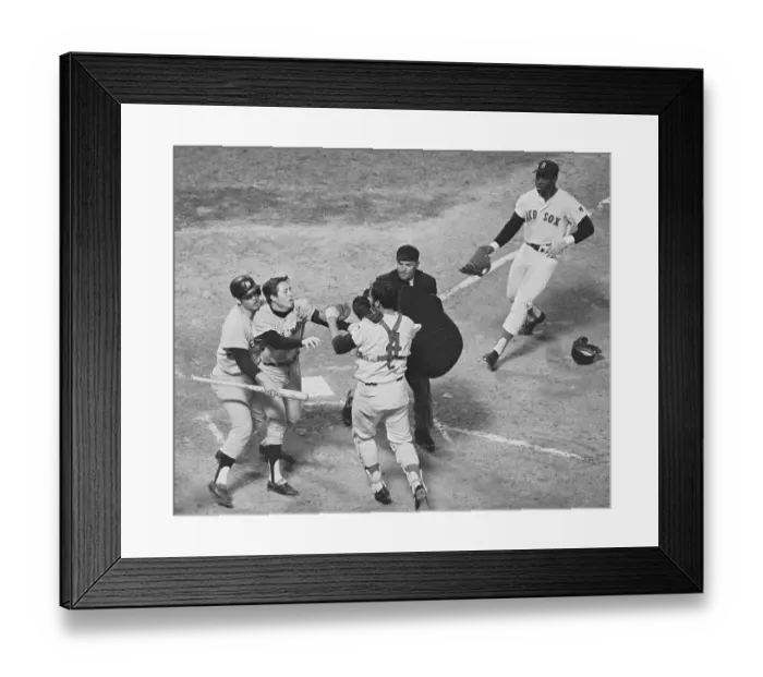Framed Print : Thurman Munson Restraining Bobby Murcer Framed Print : Thurman Munson Restraining Bobby Murcer
