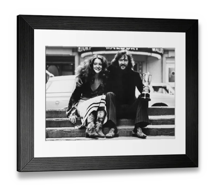Framed Print : Eric Clapton And Bride-To-Be Framed Print : Eric Clapton And Bride-To-Be