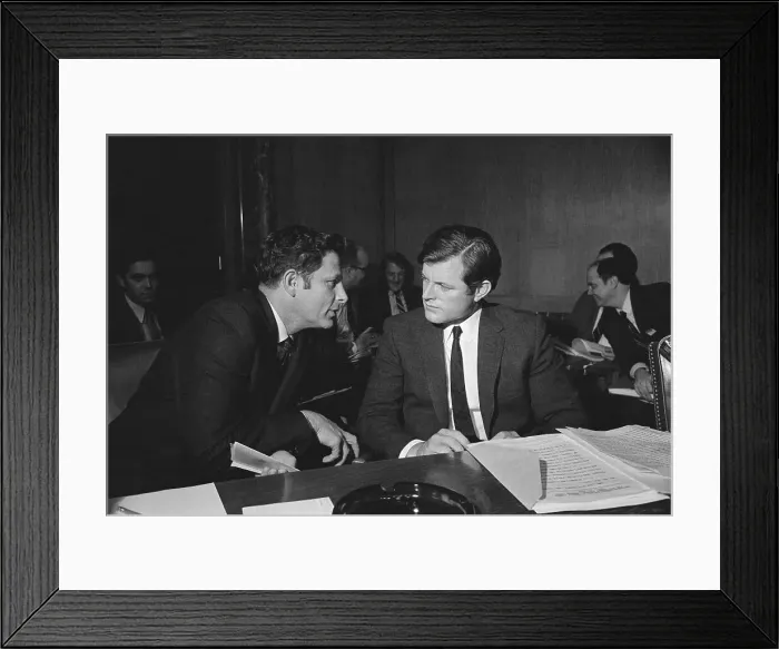 Framed Print : Edward Kennedy Conversing with Birch Bayh