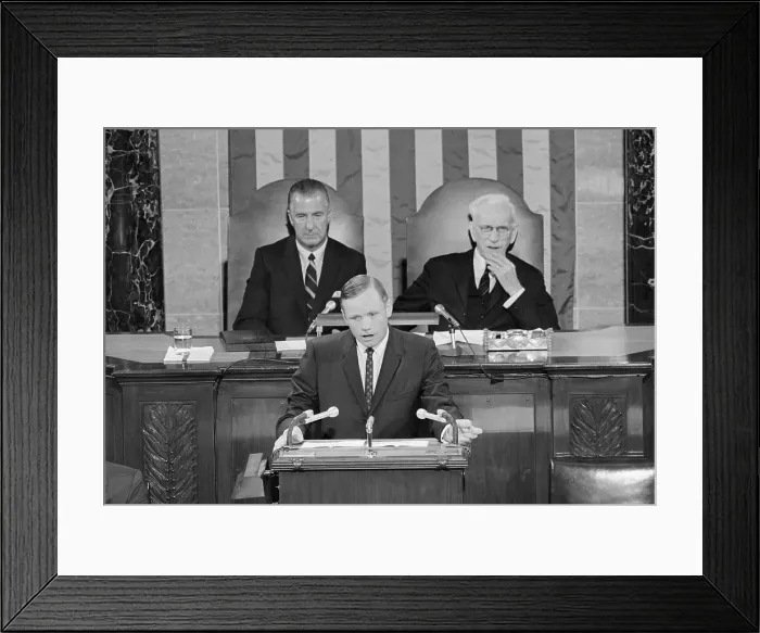 Framed Print : Neil Armstrong Addressing Congress Framed Print : Neil Armstrong Addressing Congress