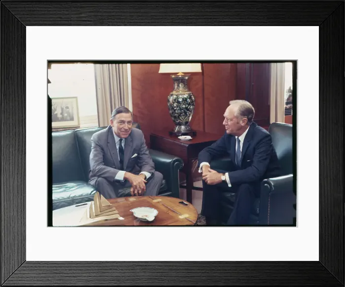Framed Print : Charles Burke Elbrick Meeting with William P. Rogers Framed Print : Charles Burke Elbrick Meeting with William P. Rogers