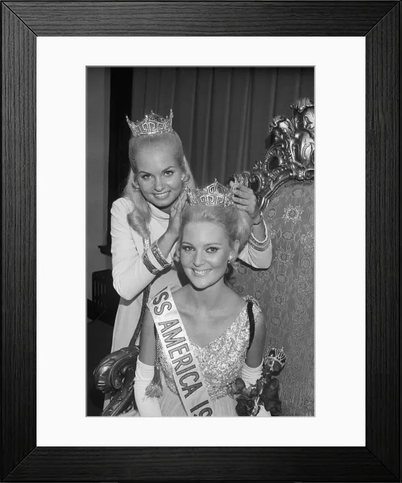 Framed Print : Miss America 1970 Being Crowned Framed Print : Miss America 1970 Being Crowned