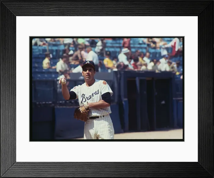Framed Print : Clete Boyer Holding the Ball Framed Print : Clete Boyer Holding the Ball