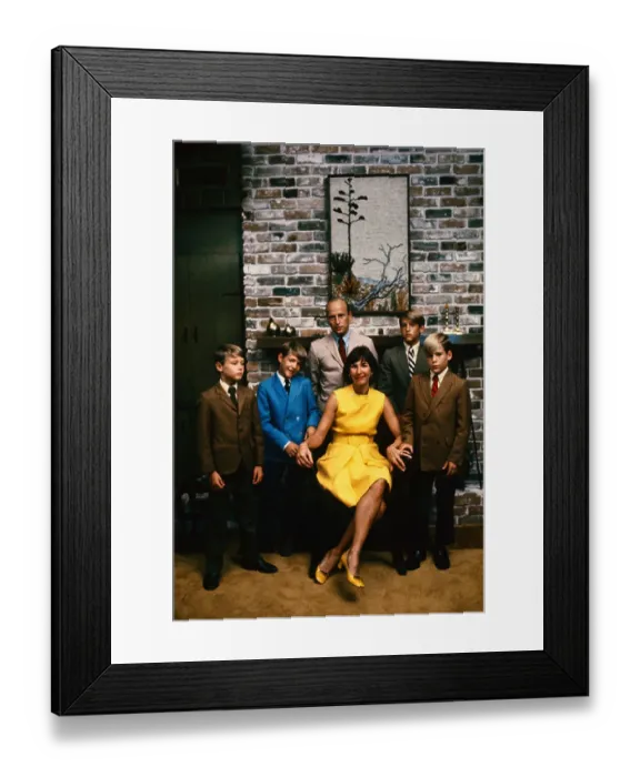 Framed Print : Astronaut Charles Conrad Jr with Wife and Sons Framed Print : Astronaut Charles Conrad Jr with Wife and Sons