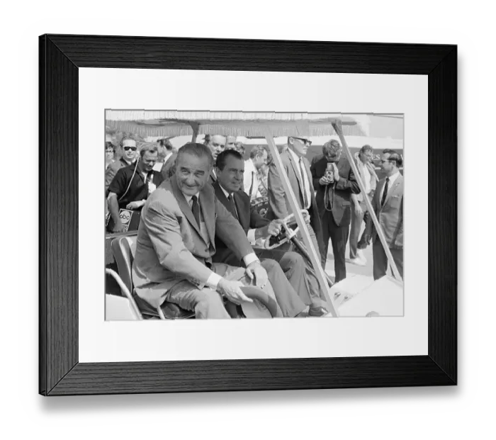 Framed Print : Lyndon Johnson and Richard Nixon Framed Print : Lyndon Johnson and Richard Nixon