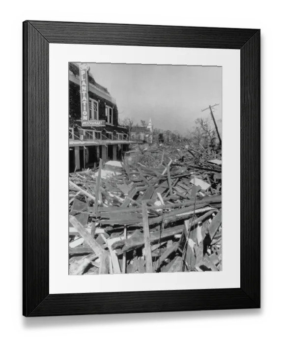 Framed Print : The Catastrophe Caused by Hurricane Camille Framed Print : The Catastrophe Caused by Hurricane Camille