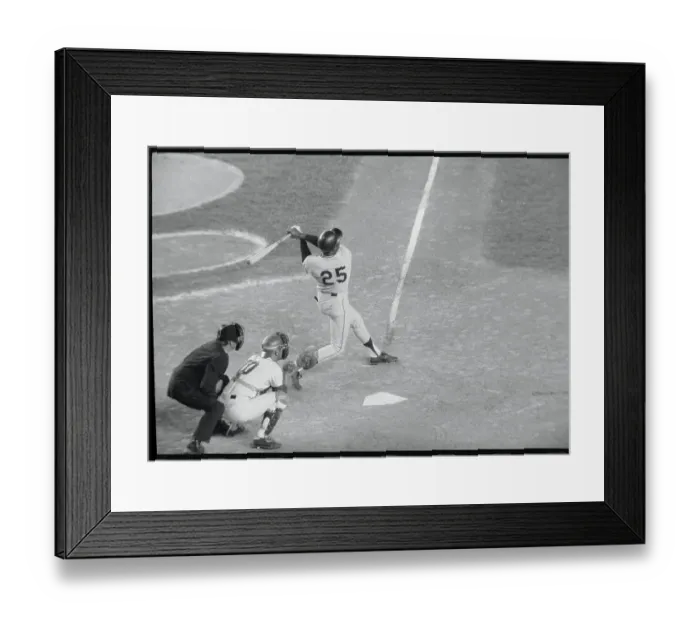 Framed Print : Bobby Bonds Hitting Homerun