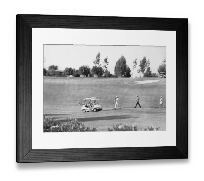 Framed Print : Golfing with Nixon Framed Print : Golfing with Nixon