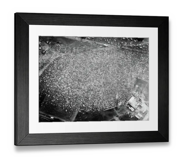 Framed Print : Spectators at the 1969 Woodstock Festival