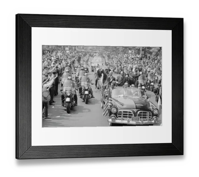 Framed Print : Astronauts Riding in Automobile Framed Print : Astronauts Riding in Automobile