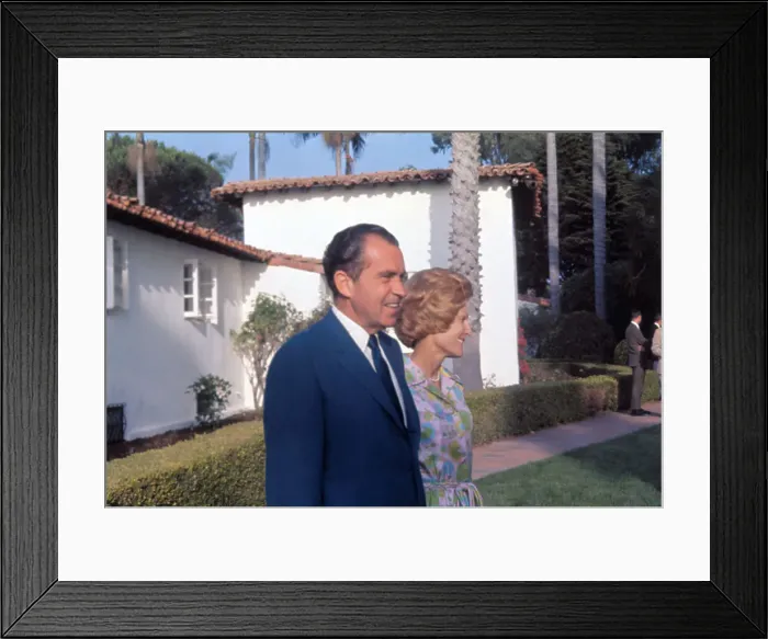 Framed Print : Side View of Richard Nixon and Wife Framed Print : Side View of Richard Nixon and Wife