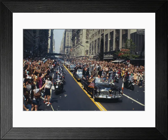 Framed Print : Apollo 11 Astronauts Receiving Cheer and Support Framed Print : Apollo 11 Astronauts Receiving Cheer and Support
