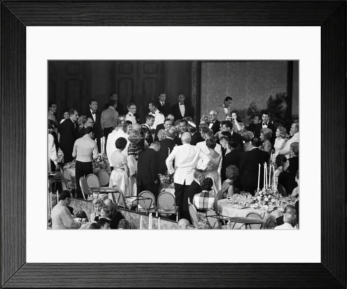 Framed Print : Richard Nixon and Apollo Astronauts at Banquet
