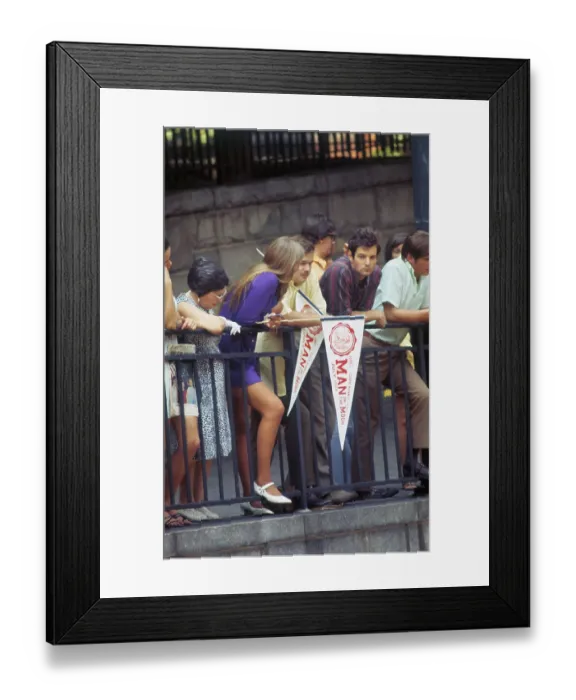 Framed Print : Spectators After End of Parade Framed Print : Spectators After End of Parade