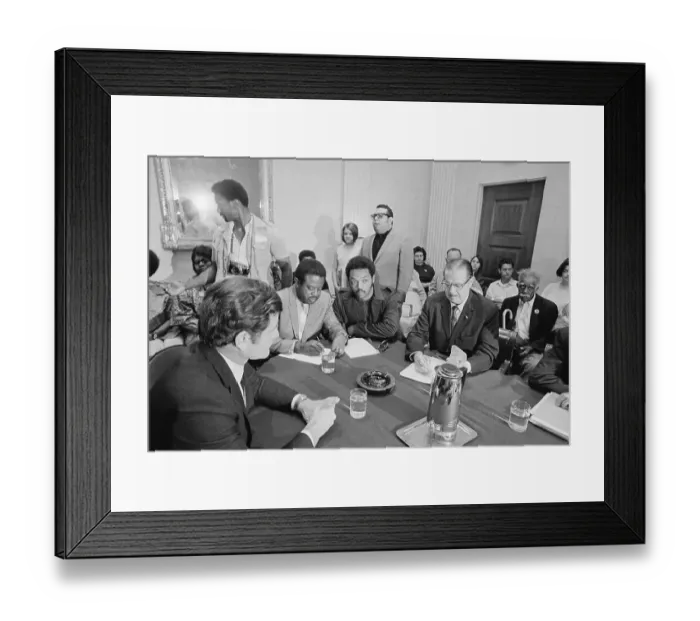 Framed Print : Edward Kennedy at Poor People's Meeting Framed Print : Edward Kennedy at Poor People's Meeting