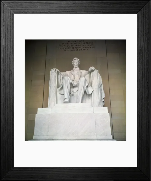 Framed Print : Statue of the Lincoln Memorial Framed Print : Statue of the Lincoln Memorial