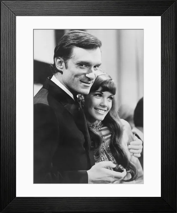 Framed Print : Hugh Hefner with Barbara Benton Framed Print : Hugh Hefner with Barbara Benton