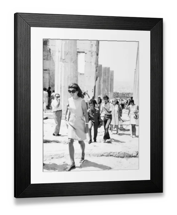 Framed Print : Jackie Onassis at Acropolis Framed Print : Jackie Onassis at Acropolis