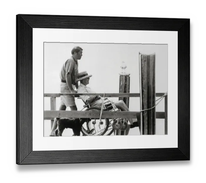 Framed Print : Portrait of Joseph P Kennedy in Wheelchair Framed Print : Portrait of Joseph P Kennedy in Wheelchair