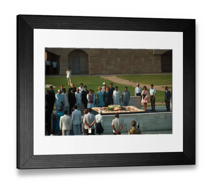 Framed Print : Nixon Paying Homage at Shrine Framed Print : Nixon Paying Homage at Shrine