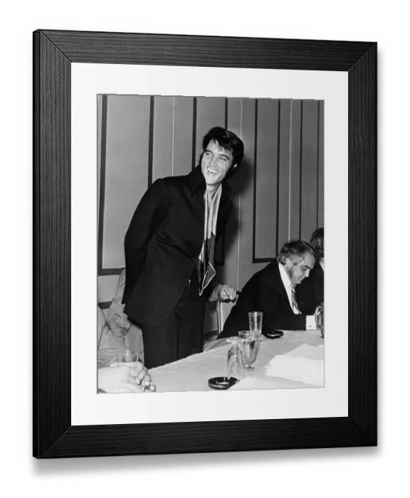 Framed Print : Elvis Presley At Press Conference Framed Print : Elvis Presley At Press Conference