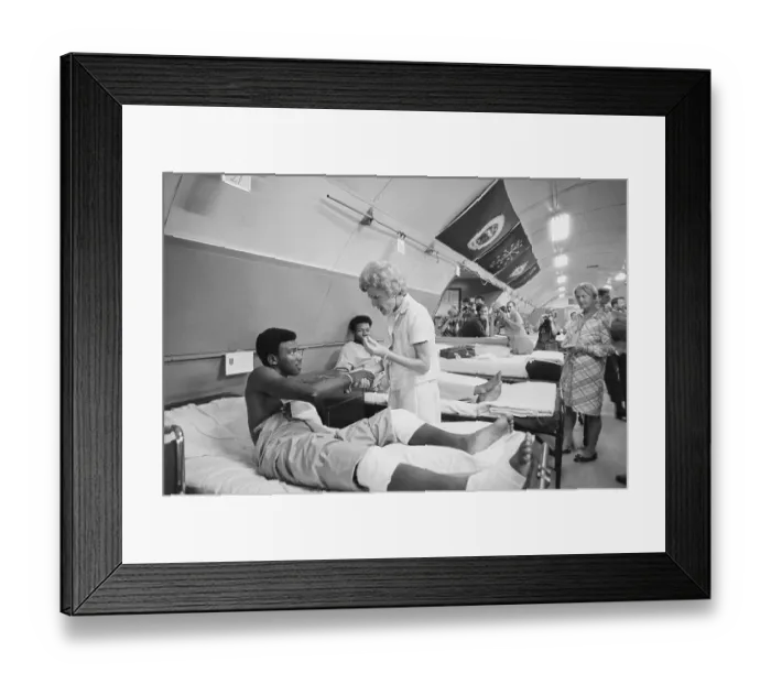 Framed Print : First Lady Patricia Nixon Shaking Hands With Soldier Framed Print : First Lady Patricia Nixon Shaking Hands With Soldier