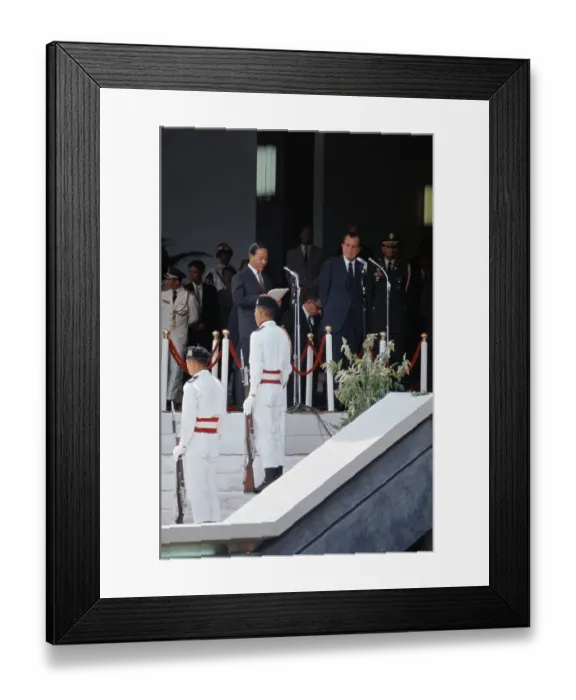 Framed Print : President Nguyen Van Thieu Giving a Speech Framed Print : President Nguyen Van Thieu Giving a Speech