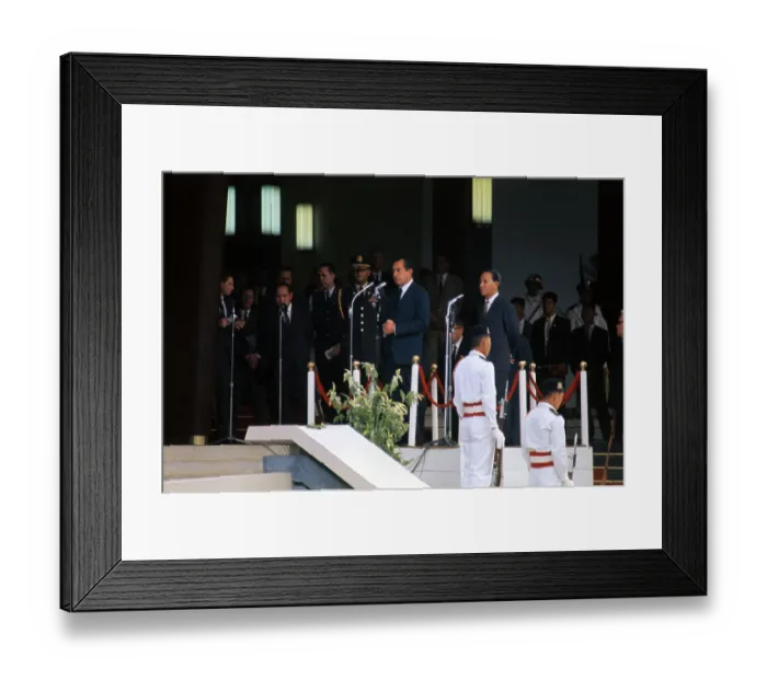 Framed Print : President Richard Nixon Giving His Speech