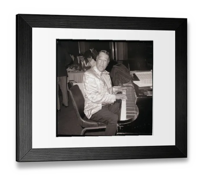 Framed Print : Duke Ellington Playing Piano Framed Print : Duke Ellington Playing Piano
