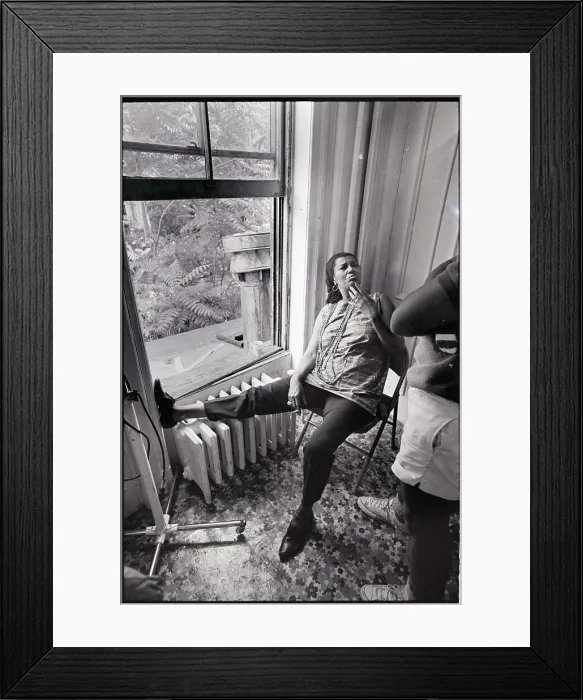 Framed Print : Pearl Bailey Seated Beside Window Framed Print : Pearl Bailey Seated Beside Window