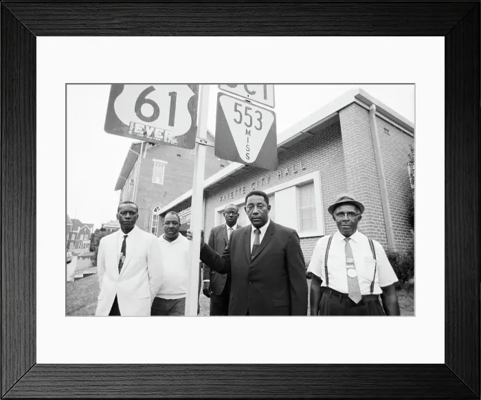 Framed Print : Mayor Evers & His Adminsitration At Town Hall
