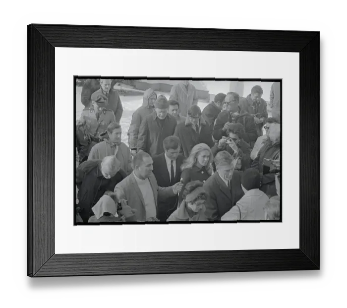 Framed Print : Edward Kennedy Answering Questions Framed Print : Edward Kennedy Answering Questions