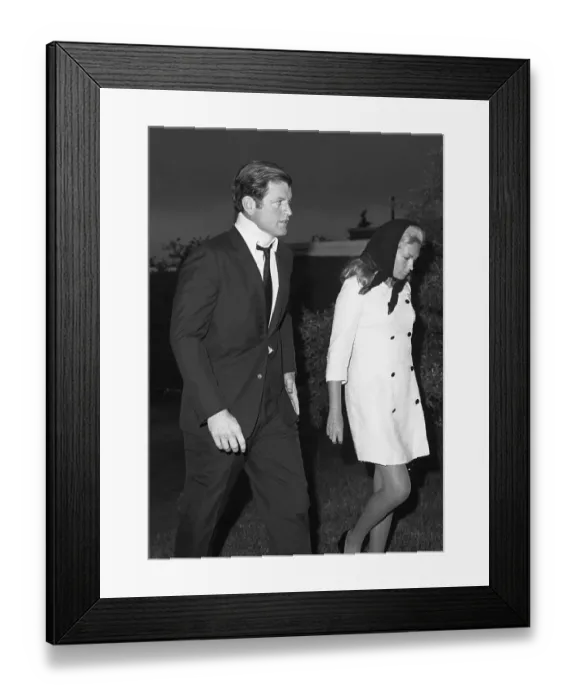 Framed Print : Senator Edward Kennedy With Wife Joan Framed Print : Senator Edward Kennedy With Wife Joan
