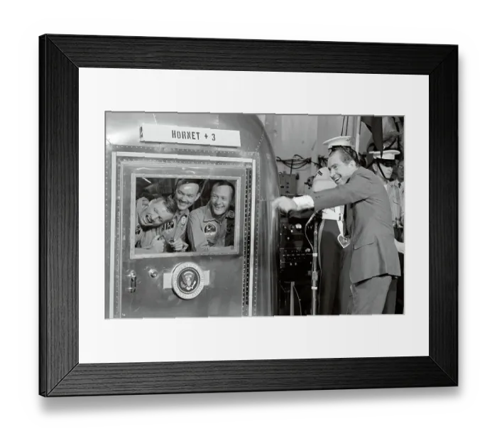 Framed Print : Astronauts in Mobile Quarantine Facility Framed Print : Astronauts in Mobile Quarantine Facility