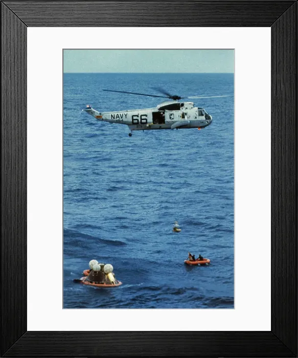 Framed Print : US Navy Helicopter Retrieving Astronauts Framed Print : US Navy Helicopter Retrieving Astronauts