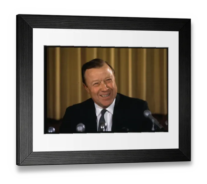 Framed Print : Walter Reuther During Press Conference Framed Print : Walter Reuther During Press Conference