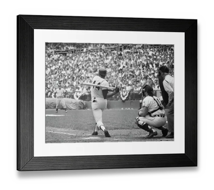 Framed Print : Baseball Player Willie McCovey at Bat Framed Print : Baseball Player Willie McCovey at Bat