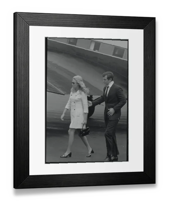 Framed Print : Edward Kennedy and Wife Framed Print : Edward Kennedy and Wife