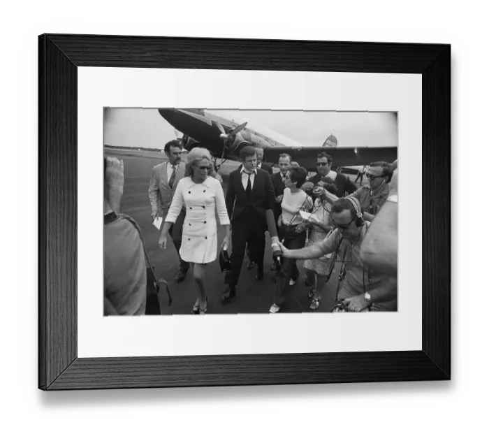 Framed Print : Newsmen Surround Sen. Edward Kennedy Framed Print : Newsmen Surround Sen. Edward Kennedy