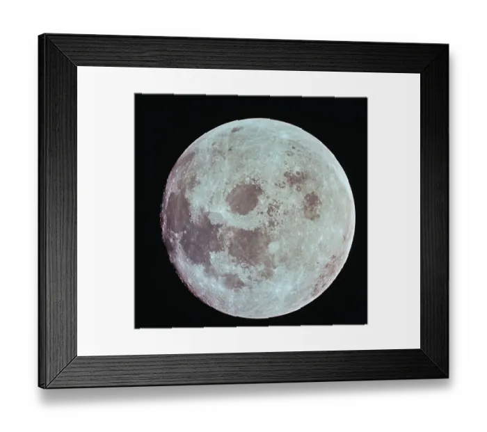 Framed Print : View of the Moon Framed Print : View of the Moon